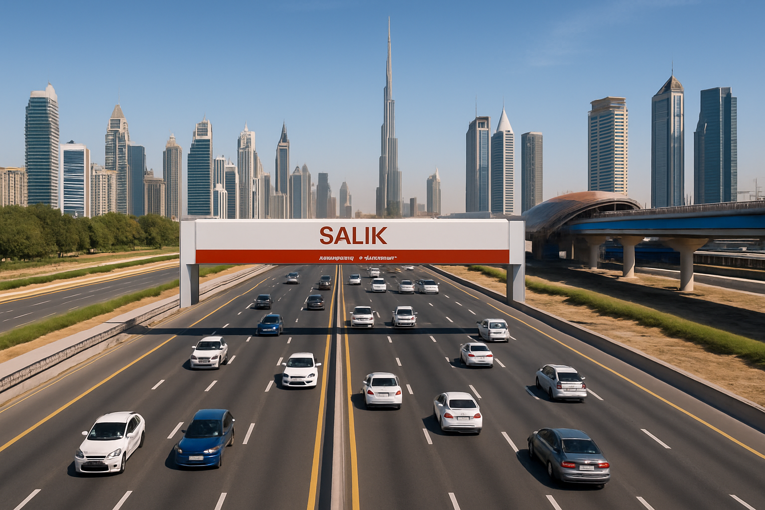 Smooth traffic flow on Dubai toll roads